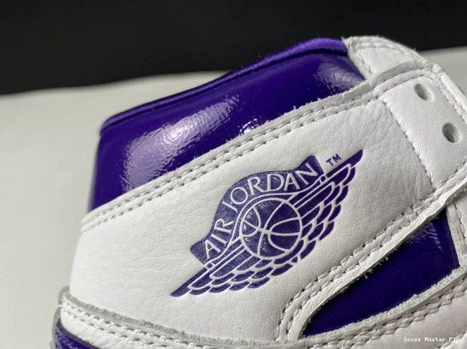 JORDAN HIGH PURPLE RETRO 1 COURT AIR CD0461-151 0806